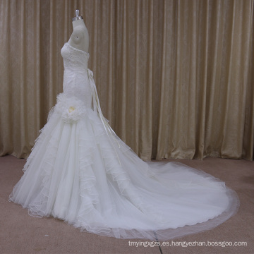 Vestido de boda atractivo de los diseños de Tulle de la fábrica profesional